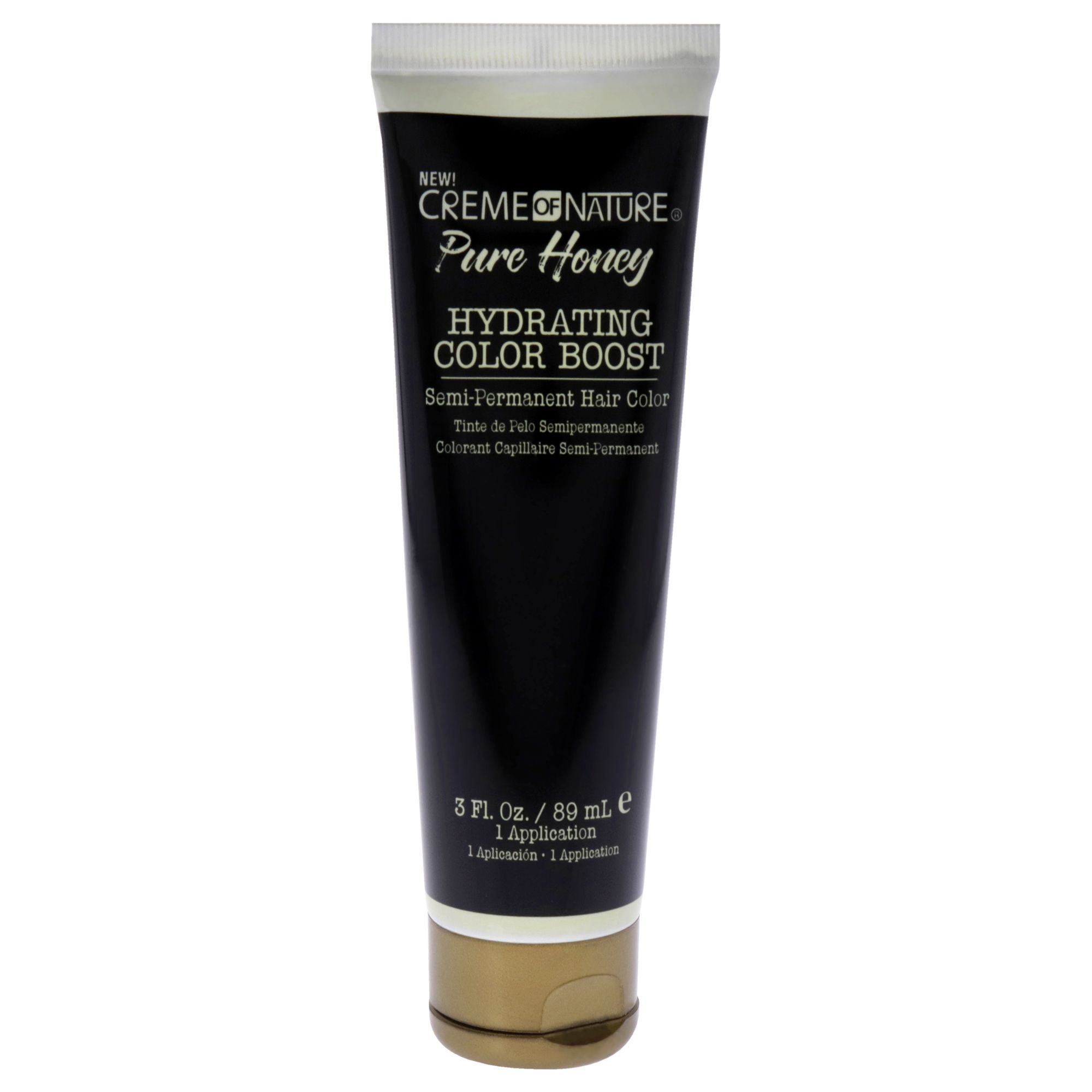 Pure Honey Hydrating Color Boost Semi-Permanent Hair Color - Silky Jet Black